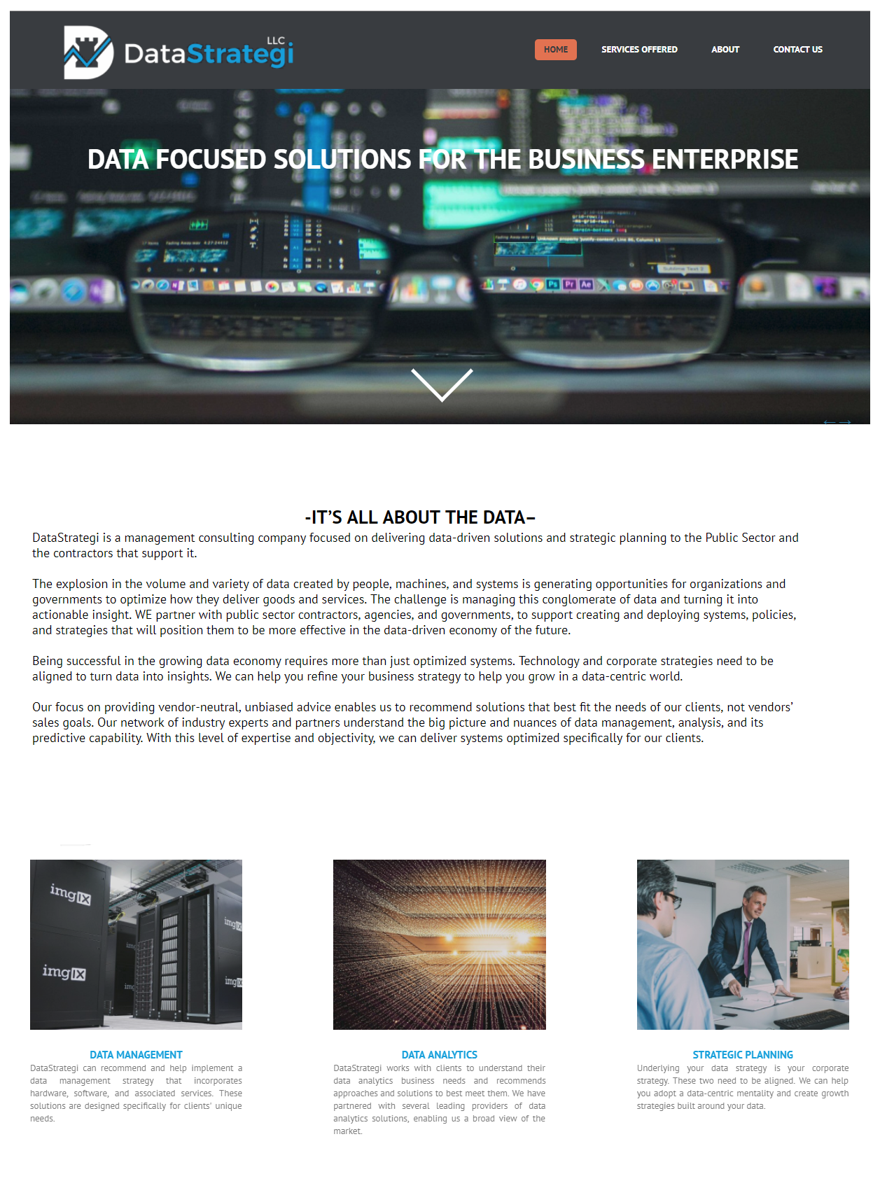 DataStrategi LLC Website